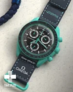 ساعت مچی مردانه امگاسواچ مدل Polar Lights مشکی سبز