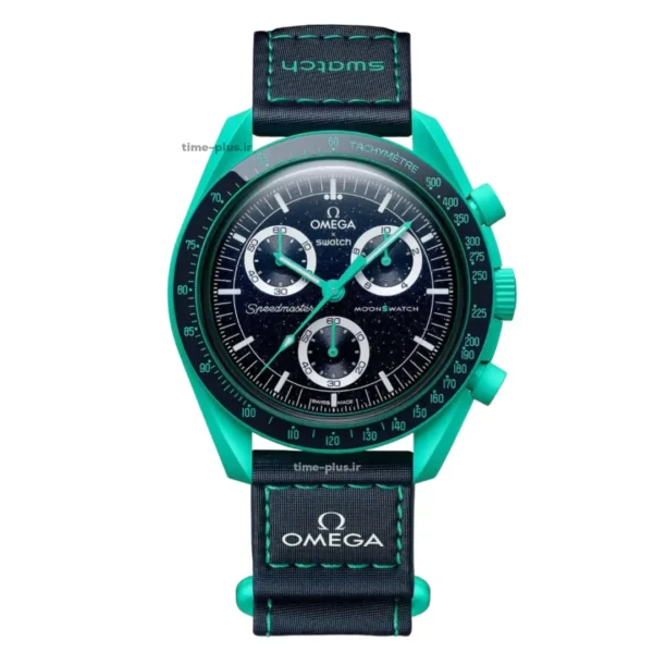 ساعت مچی مردانه امگاسواچ مدل Polar Lights مشکی سبز