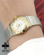 ساعت مچی ست زنانه و مردانه امگا نقره ای