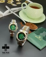 ساعت مچی ست زنانه و مردانه رولکس سبز