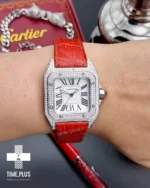 ساعت مچی زنانه کارتیه قرمز