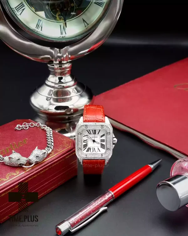 ساعت مچی زنانه کارتیه قرمز