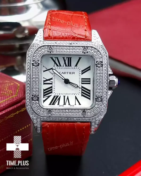 ساعت مچی زنانه کارتیه قرمز