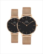 ساعت مچی ست زنانه و مردانه دنیل ولینگتون مشکی