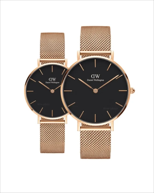 ساعت مچی ست زنانه و مردانه دنیل ولینگتون مشکی