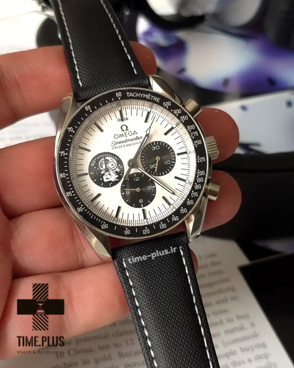 ساعت مچی مردانه امگا مدل اسپید مستر کرنو اسنوپی سفید