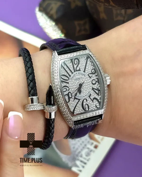 ساعت مچی زنانه فرانک مولر نقره ای