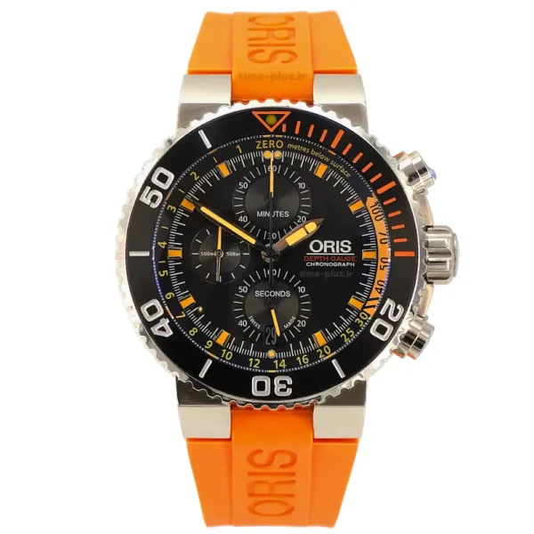 ساعت مچی مردانه اوریس مدل AQUIS DEPTH GAUGE CHRONOGRAPH مشکی