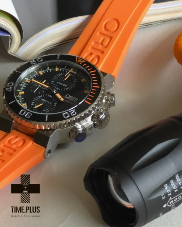 ساعت مچی مردانه اوریس مدل AQUIS DEPTH GAUGE CHRONOGRAPH مشکی