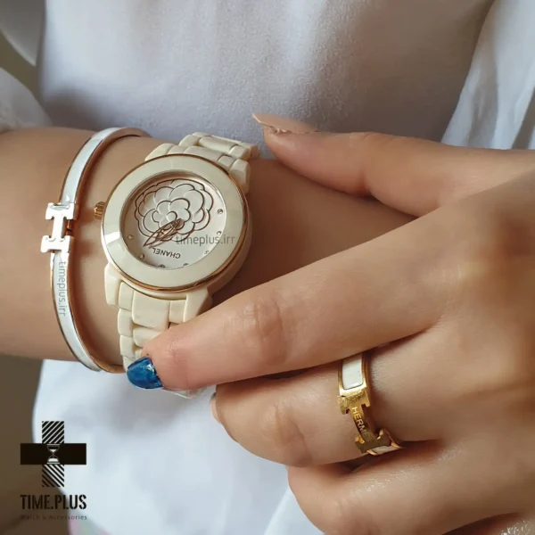 ساعت مچی زنانه شنل سفید