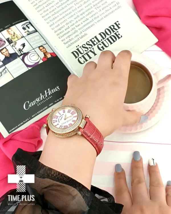 ساعت مچی زنانه فرانک مولر صورتی