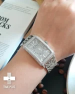 ساعت مچی زنانه فرانک مولر نقره‌ای