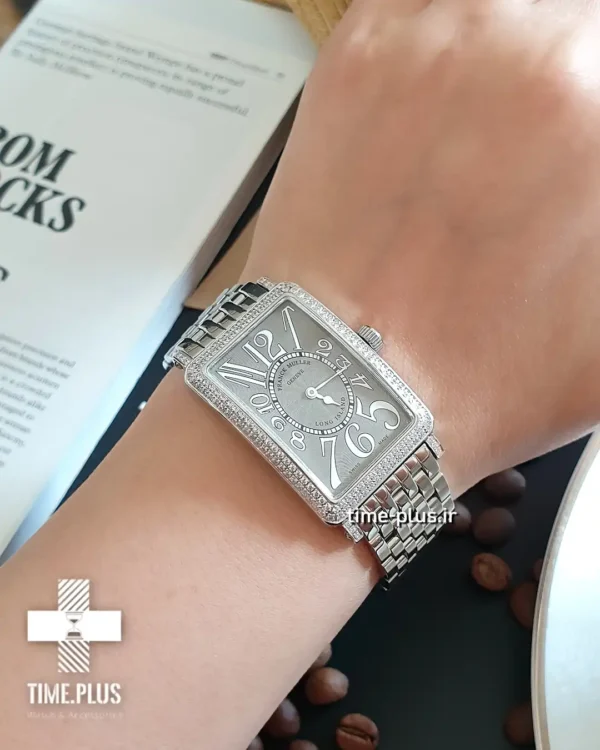 ساعت مچی زنانه فرانک مولر نقره‌ای