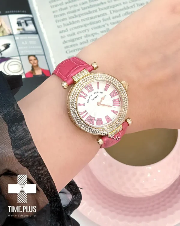 ساعت مچی زنانه فرانک مولر صورتی
