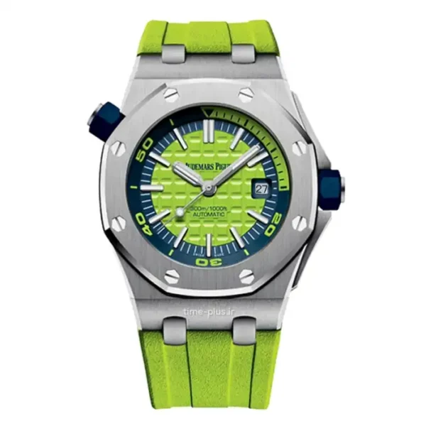 ساعت مچی مردانه مدل رویال اوک آف شو سبز فسفری