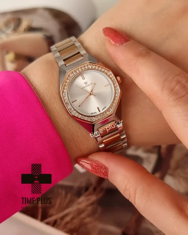 ساعت مچی زنانه مدل WB-CS222L-L نقره ای رزگلد