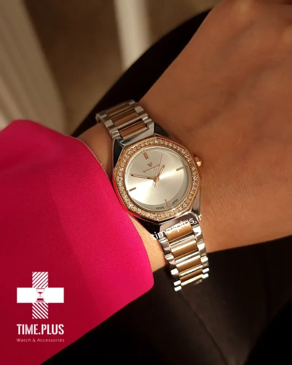 ساعت مچی زنانه مدل WB-CS222L-L نقره ای رزگلد